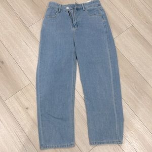 High Waisted Straight Leg Jeans